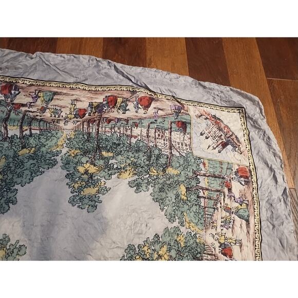 Liberty of London Scarf colonial print ladies gentlemen square 26 x 27 gray red - Picture 6 of 10
